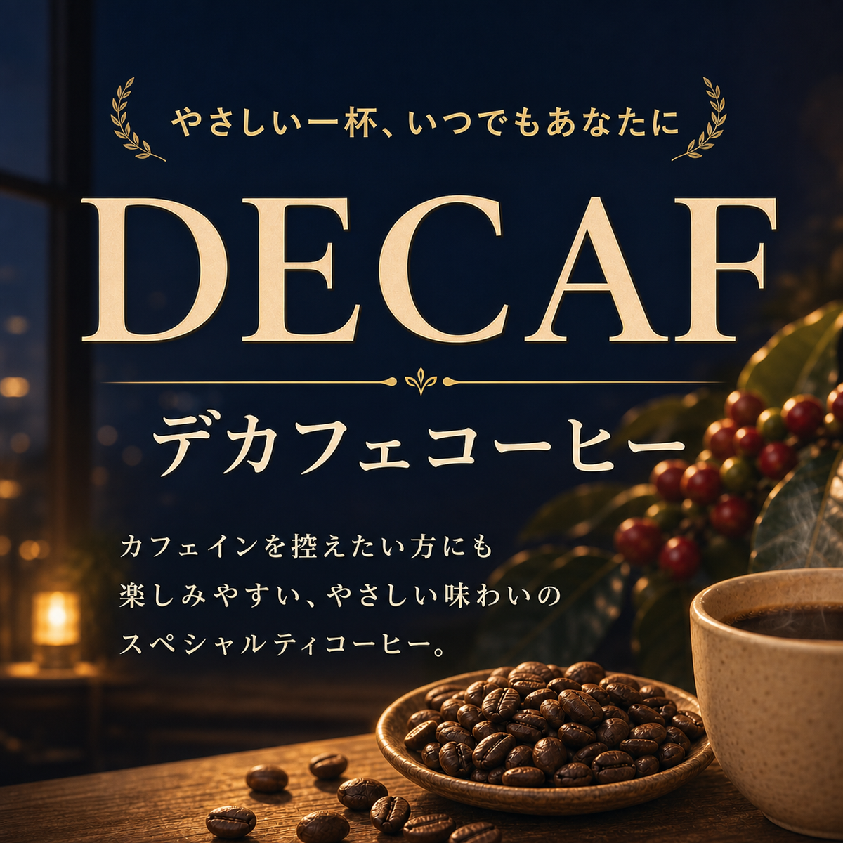 カフェインレス コロンビア ウォッシュド シティ スペシャルティコーヒー豆 デカフェ 100g